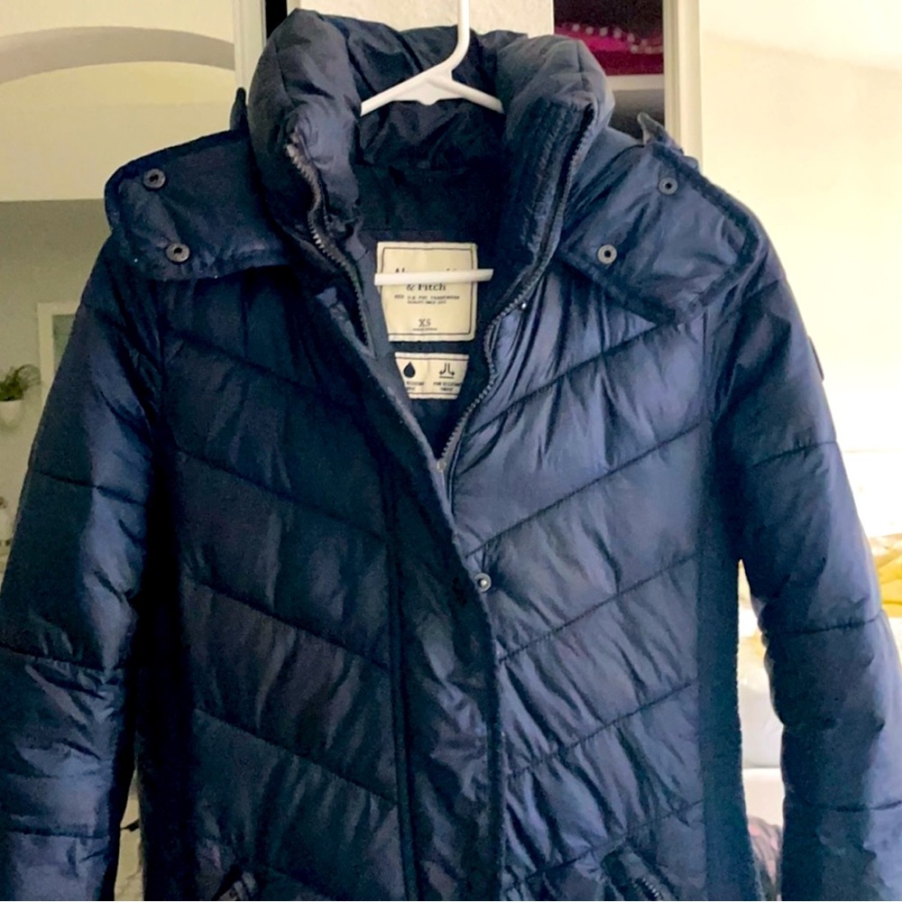 ABERCROMBIE FITCH LONG PUFFER STYLISH JACKET XS